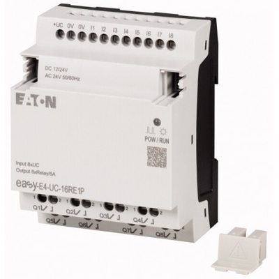 Contact Load 100-240V AC/DC 4DI4RO Push-in Terminals EASY-E4-AC-8RE1P DI/O Power Source
