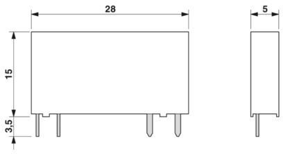 2966595 Miniature Solid-State Relay OPT-24DC/24DC/2 for Small-Scale Applications