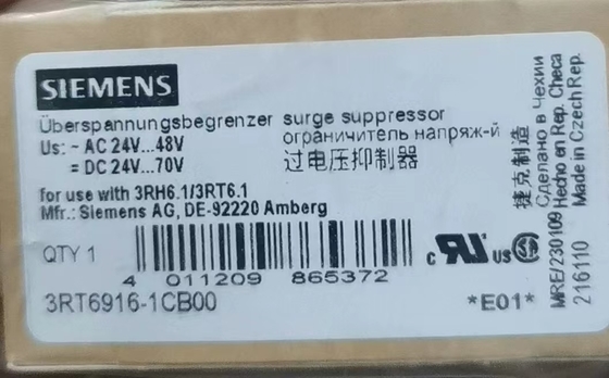 Other Main Circuit Rating Current Surge Suppressors PLC 3RT6916-1BB00
