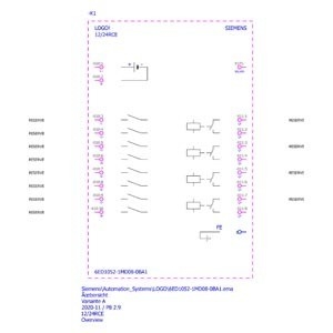 6ED1052-1MD08-0BA1 PLC LOGO Basic Module with Display Advanced Features and Functions