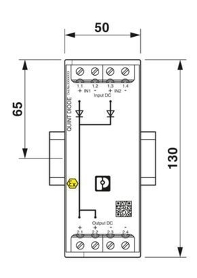 QUINT4-DIODE/12-24DC/2X20/1X40 Redundancy Module 2907719 for Industrial Applications