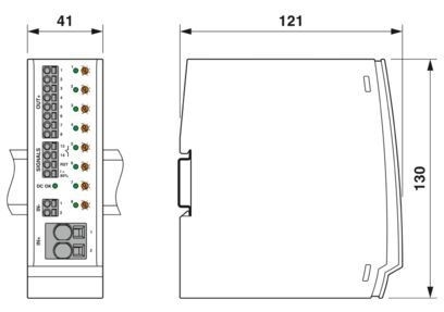 NO-R CBM E8 24DC/0.5-10A Electronic Circuit Breaker with 0.5-10A Adjustable Current