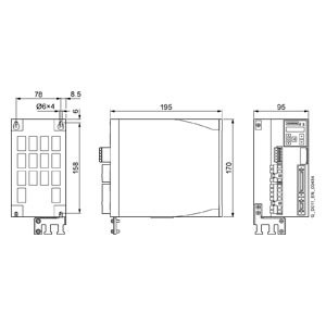 1.0 kW SINAMICS V90 Converter LI 200 V PROFINET FSD 6SL3210-5FB11-5UF0 for Industrial
