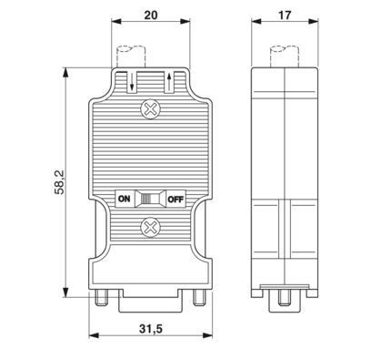 2904467 D-SUB Bus Connector SUBCON-PLUS-M/AX 9 for Fast and Stable Data Transmission