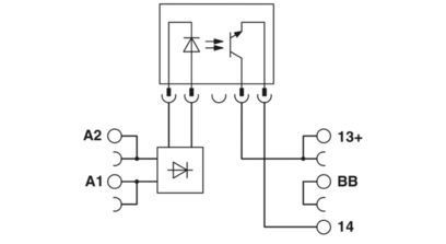 PLC-OPT-24DC/24DC/2/ACT Solid-state Relay Module with 24V DC Input and Output 2900376