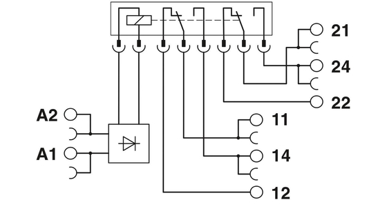 PLC-OPT-24DC/24DC/2/ACT Solid-state Relay Module with 24V DC Input and Output 2900376