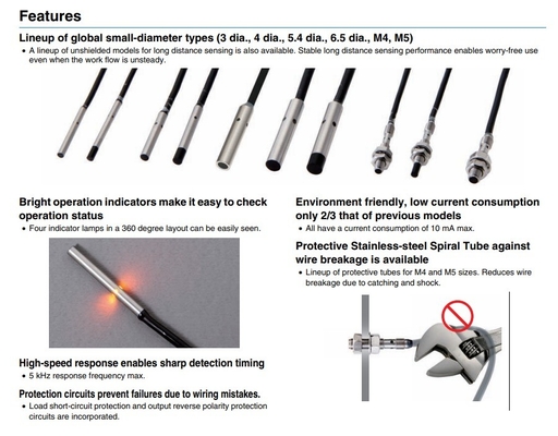 Industrial E2E-S05S12-WC-B1 2M OMS Inductive Proximity Sensors for Speed Applications