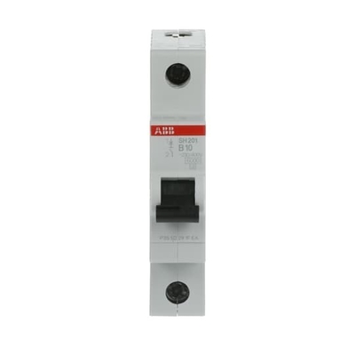 1 Pole MCB SH201-B10 Miniature Circuit Breaker Rated Current 10A