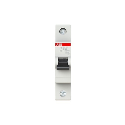 1P BCD Curve MCB SH201-B25 Miniature Circuit Breaker 25A for Industrial Applications