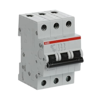 MCB SH203-B6 Miniature Circuit Breaker Rated Frequency Hz 50 Number of Pole 3 6 A