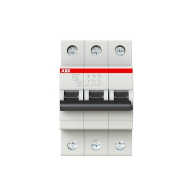 MCB SH203-B10 Miniature Circuit Breaker 3P Rated Current 10A B Rated Frequency Hz 50