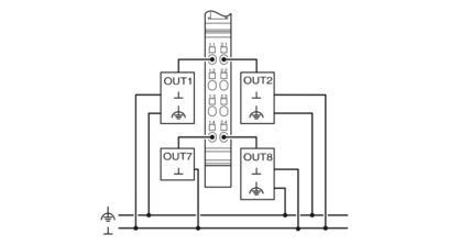High Current Output Digital Module IB IL 24 DO8/HD-PAC 2700172 for Industrial Control