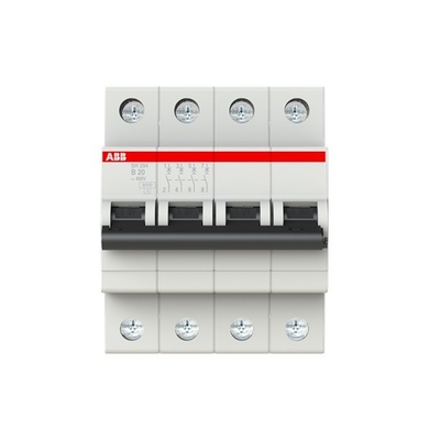 MCB SH204-B20 Miniature Circuit Breaker 4P B 20 A BCD Curve B Breaking Capacity