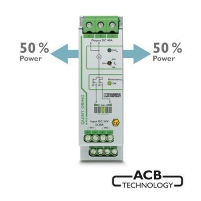 High Reliability Redundancy Module QUINT-ORING/24DC/2X10/1X20 with Protective Coating