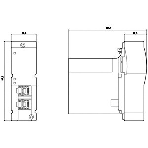 3RW4900-0NC00 Profinet Communication Module for Sirius Soft Starter 3RW44 by Siemens