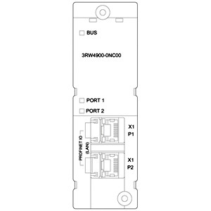 3RW4900-0NC00 Profinet Communication Module for Sirius Soft Starter 3RW44 by Siemens