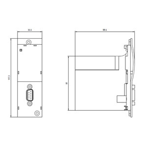 Communications Module for 3RW44 Soft Starter 3RW4900-0KC00 Advanced Control Solution