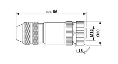 SACC-M12FSB-5CON-PG9 SH AU Data Connector 1507777 and Durable for Industrial Needs