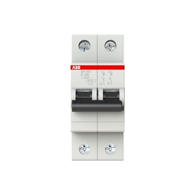 50A Rated Current MCB SH202-C50 Miniature Circuit Breaker 2P Rated Frequency Hz 50