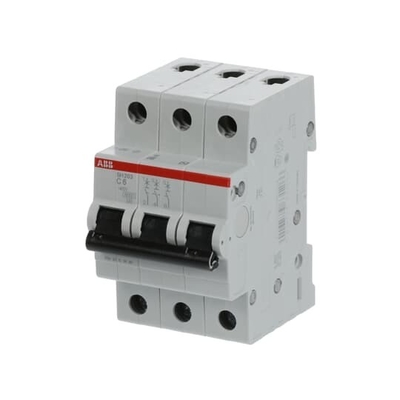 MCB SH203-C6 Miniature Circuit Breaker 3P 6A C Rated Current 6A MCB