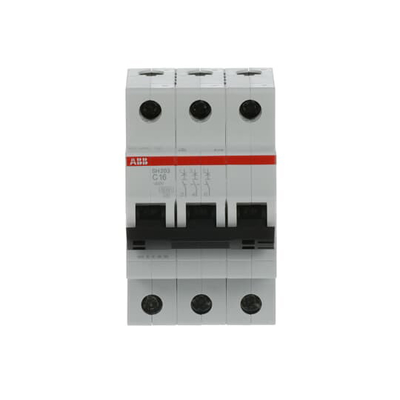 MCB SH203-C16 Miniature Circuit Breaker Number of Pole 3 16 A Rated Frequency Hz 50