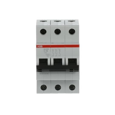 MCB SH203-C16 Miniature Circuit Breaker Number of Pole 3 16 A Rated Frequency Hz 50