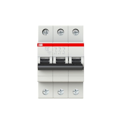 Breaking Capacity 3P C 63A MCB SH203-C63 Miniature Circuit Breaker Rated Frequency Hz 50