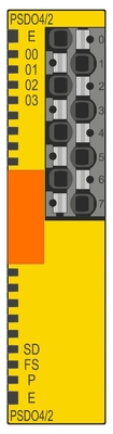 RAXL SE PSDO4/2 2A Security Module with IP20 Protection Level from Phoenix Contact
