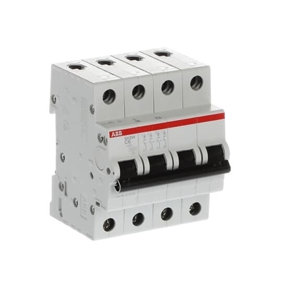 MCB SH204-C6 Miniature Circuit Breaker 4P C 6A Rated Current 20A Rated Voltage 220V