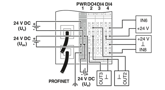 2703994 IL PN BK DI8 DO4 2TX-PAC Bus Coupler for Industrial Control System Integration