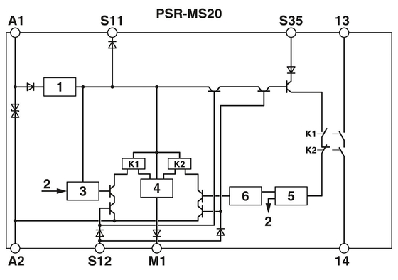 Protect Feature Coupling Relay PSR-MS25-1NO-1DO-24DC-SC Safety Relays for Safety Shutdown
