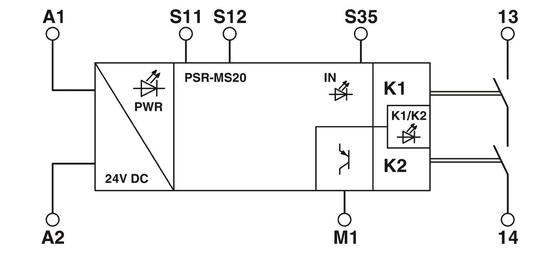 PSR-MS60-2NO-24DC-SC Coupling Relay for Safety Protection in Factories and Plants
