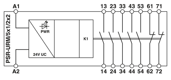 PSR-SCP-24UC/URM/5X1/2X2 Coupling Relay 22.5*114.5*99MM Ideal for Protective Purposes