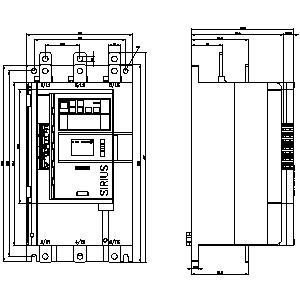 Soft Starter Size 4 Screw Terminals Analog Output With HMI Standard 3RW5146-1XC14-0S