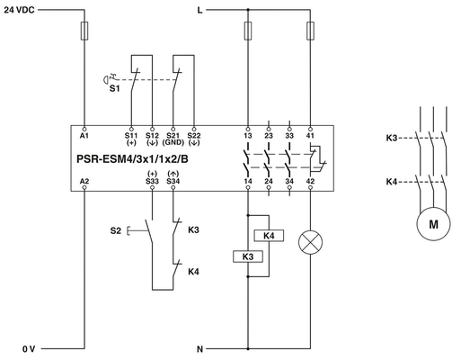 PSR-SPP-24UC/ESM4/3X1/1X2/B Safety Relays Contact Load Safety Shutdown Coupling Relay