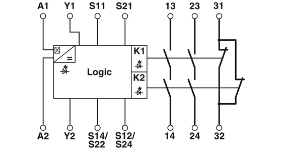22.5*112*114.5mm PSR-SPP-24UC/THC4/2X1/1X2 Safety Relays and Theory for Voltage Relay