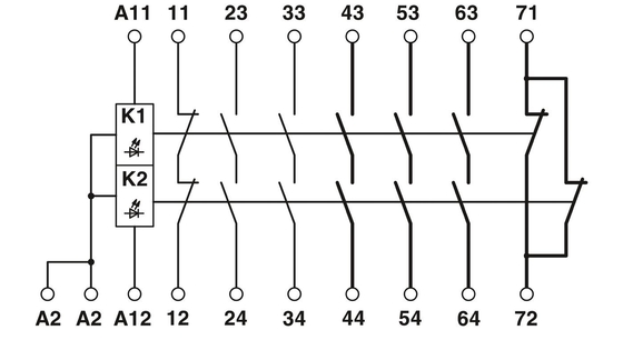 Voltage Relay Theory PSR-SPP-24UC/URM4/5X1/2X2 Extension Module for Safety Shutdown