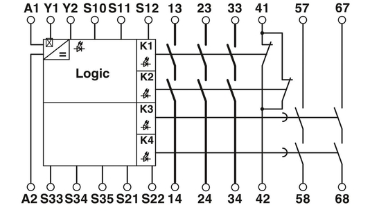 PSR-SCP-24DC/ESD/5X1/1X2/300 Phoenix Contact Safety Relays Protect Feature Coupling Relay