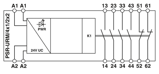 PROTECTIVE Theory Voltage Relay 2981457 PSR-SPF-24UC/URM/4X1/2X2 Coupling Relay