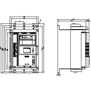 Size 2 SIRIUS Soft Starter Screw Terminals Analog Output With Standard HMI Operation