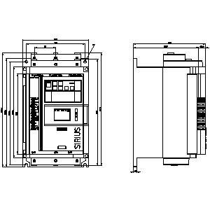 3RW5117-1XC14-0S Soft Starter Size 2 Analog Output With HMI Standard Screw Terminals