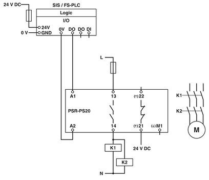 2700356 Phoenix Contact Safety Relay -PSR-PS20-1NO-1NC-24DC-SC for Voltage Shutdown