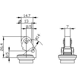 3SE50000AE10 Actuator Metal Roller Lever and Plastic Roller 13mm for Smooth Operation