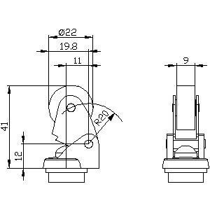 Industrial Grade 3SE5000-0AE01 Actuator with 22mm Plastic Roller and Metal Lever