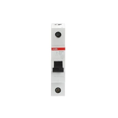 Rated Frequency 50Hz MCB SH201-C2 Miniature Circuit Breaker 1P Number of Pole 2A