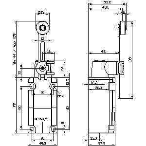 3SE5112-0CH50 Position Switch Metal Part-turn Actuator for Heavy-duty Applications