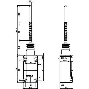 PLC 3SE5112-0CR01 Metal Spring Rod Position Switch for Harsh Industrial Environments