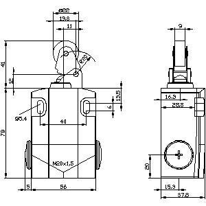 Metal Wide Position Switch With Roller Lever 3SE5122-0CE01 For Versatile Applications