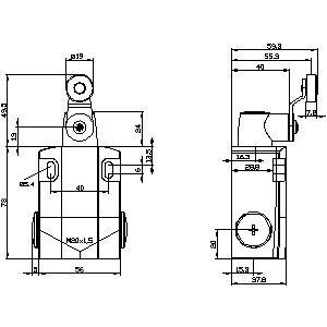 Metal Part-turn Actuator Wide Position Switch 3SE5122-0CH01 for Industrial Automation