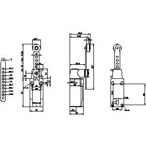 Stainless Steel 31mm Position Switch M20x1.5 Rotating Drive Plastic 3SE5232-0CK62-1AJ0